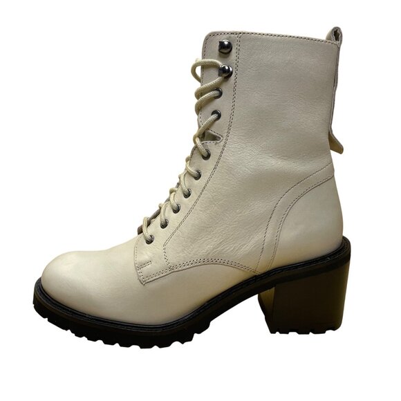 Seychelles Women’s Irresitible Off White Leather Side Zip Up Ankle Boots Sz 7.5 - Picture 4 of 12